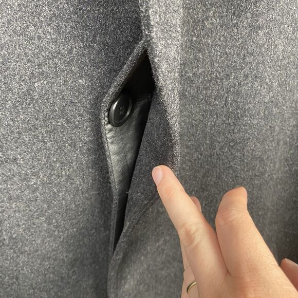 DKNY Mens Darcy Series Wool Cashmere Blend Overcoat Jacket Coat Preppy Old Money - Picture 5 of 10